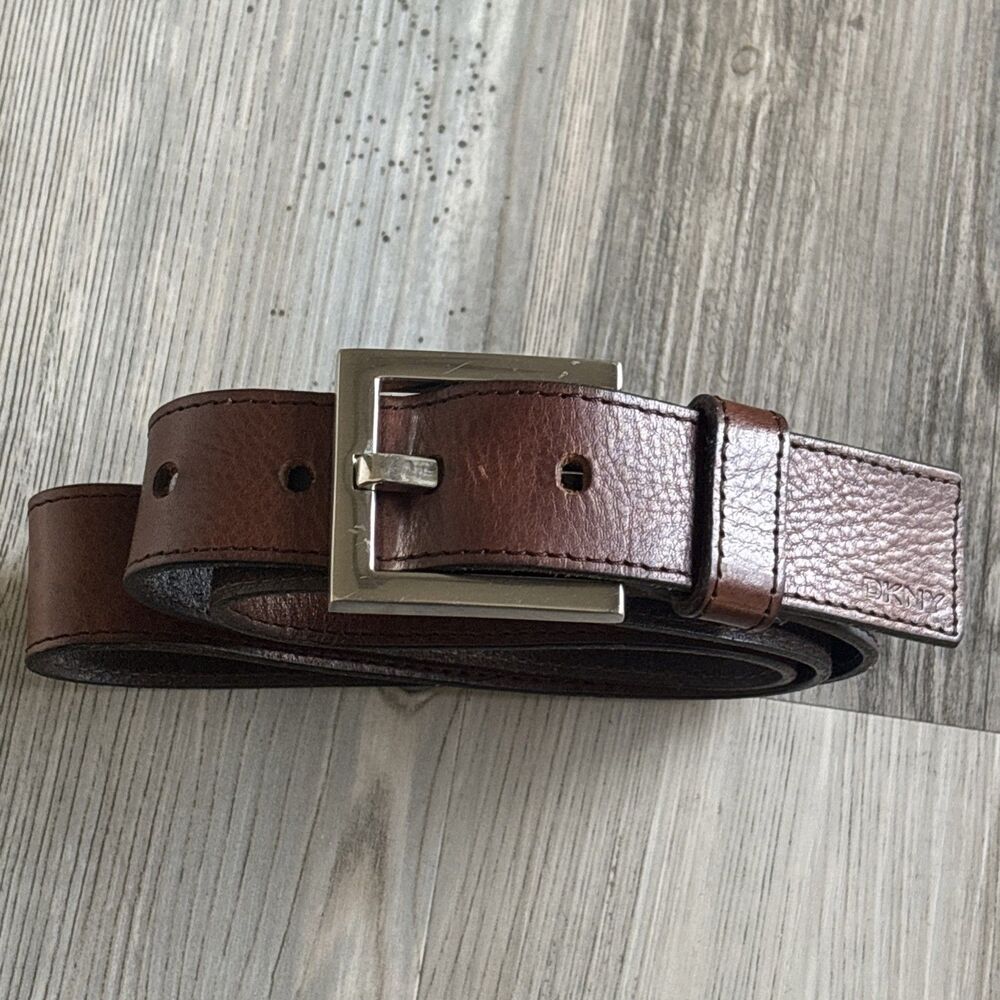 DKNY Genuine Leather Brown Men’s Belt Size 36